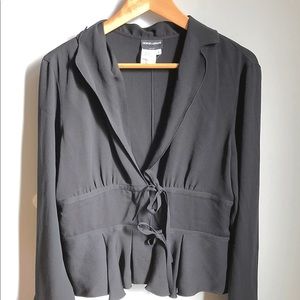 Giorgio Armani black silk blouse